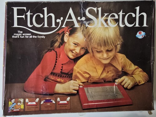 Etch sketch vintage original - etch-a-sketch,