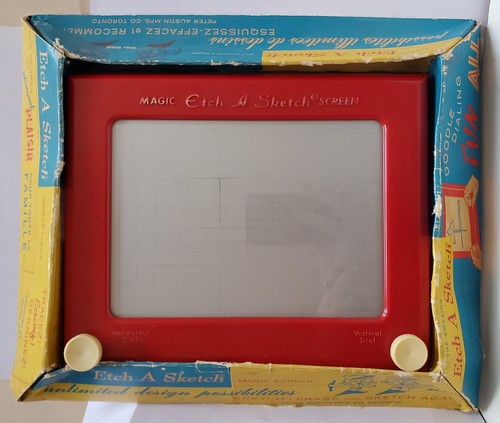 Vintage 1950s boxed etch - vintage,