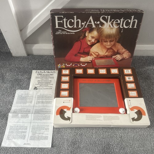 Vintage etch sketch 1970 s - vintage, a