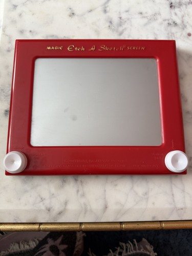 Vintage etch sketch drawing - vintage,