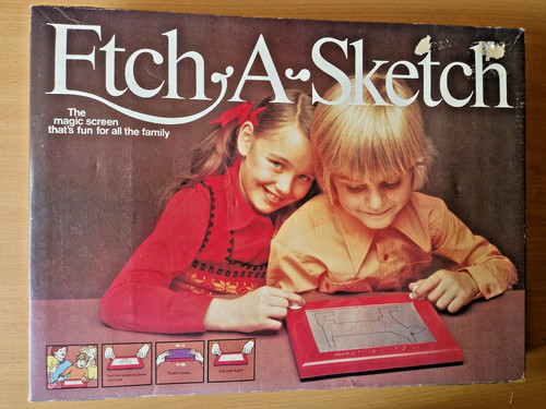 Etch sketch boxed 1970 - sketch, 1970’s