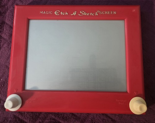 1970s etch sketch - etch, magic