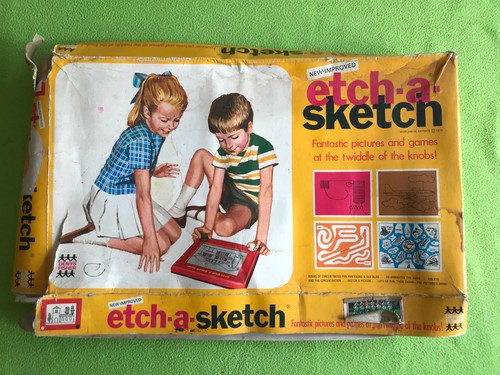Etch sketch vintage - etch-a-sketch,